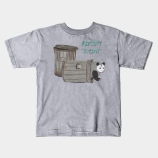 Paper craft adopt a cat opossum Kids T-Shirt